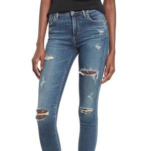 Agolde Distressed Sophie High Rise Jeans 24